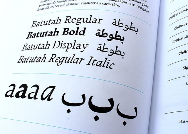 bold regular display italic batutah typeface esad amiens post diploma